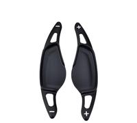 MUEOSI 2Pcs Aluminium Steering Wheel Extension Paddle Shift Trim, for BMW, 5 Series G30 G38 7 G11 G12 X3 G01 X4 G02 M5 F90 2017 2018 Car Paddle Shifters(Black Black)