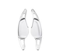 MUEOSI 2Pcs Aluminium Steering Wheel Extension Paddle Shift Trim, for BMW, 5 Series G30 G38 7 G11 G12 X3 G01 X4 G02 M5 F90 2017 2018 Car Paddle Shifters(Black Silver)