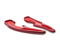 MUEOSI 2Pcs Car Steering Wheel Shift Paddle, for Toyota, GT86, for Subaru, BRZ 2017-2022 Red Carbon Fiber Shifter Extension Car Paddle Shifters