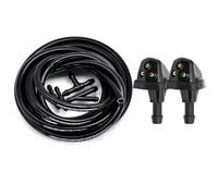 MUEOSI 2PCS Front Windshield Wiper Washer Spray Nozzles Jet, for Suzuki, for Swift, MK2 SX4 MK1 Grand Vitara 1998-2005 Escudo Aerio JIMNY Windscreen Washer Nozzle(Nozzle and 2m Hose)