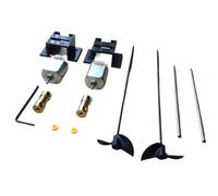MUEOSI 2set/lot DIY Model Boat Double Motors Drive Kit 130 Motor+Motor Seat+Copper Coupling+15CM Shaft+Propellers+Copper Coupling Set Boat Drive Shaft
