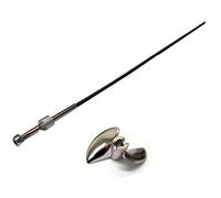 MUEOSI 345MM Propeller Shaft With Metal Propeller, for Racent 798-2 Vetor PRO Angry RC Boat Parts Boat Drive Shaft