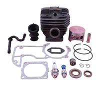 MUEOSI 56mm Big Bore Nikasil Cylinder Piston Bearing Gasket Kit, for, For 066 MS660 Chainsaw 1122 020 1211 W Decompression Valve Chainsaw Cylinder Piston