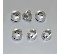 MUEOSI 6PCS Aluminum Drive Dog Shaft Connector 8mm Paddle Fork Fastening Head Propeller Crutch, for RC Boat Model DIY Boat Drive Shaft