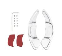 MUEOSI Aluminum Car Steering Wheel Paddle Extend Shifter Replacement, for VW, for Golf, 7 2015-2017, for Scirocco, for Sagitar GLI R-line Gts, for Polo, GTI Car Paddle Shifters(Silver)