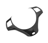 MUEOSI Auto Carbon Fiber Car Accessories, for BMW, X1 E84 2009-2016 Steering Wheel Panel Decoration Cover Trim Stickers steering wheel decorative sticker(BLACK Black)
