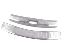 MUEOSI Built-in Outer Rear Bumper Protector Door Sill Trunk Tread Plate Trim Accessories, for Citroen, C5X 2021 2022 2023 Rubber Rear Bumper Guard(Silver)