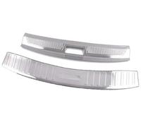 MUEOSI Car Accessories, for Citroen, C5X 2021 2022 2023 Built-in Outer Rear Bumper Protector Door Sill Trunk Tread Plate Trim Rubber Rear Bumper Guard(Silver)
