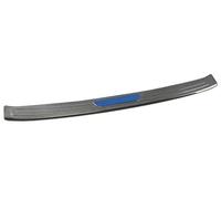 MUEOSI Car Accessories, for ES 250 300H 2018 2019-2022 Trunk Scuff Plate Cover Door Sill Stainless Steel Protection Sticker Rubber Rear Bumper Guard(BLACK Outside-Blue)