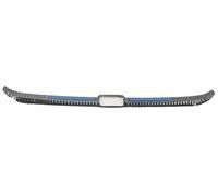 MUEOSI Car Accessories, for ES 250 300H 2018 2019-2022 Trunk Scuff Plate Cover Door Sill Stainless Steel Protection Sticker Rubber Rear Bumper Guard(BLACK Inside-Blue)