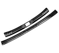 MUEOSI Car Rear Bumper Foot Plate Pedal Trunk Door Sill Guard Cover, for Toyota, for RAV4, XA50 Hybrid 2019 2020-2024 Rubber Rear Bumper Guard(BLACK 2pcs Black)