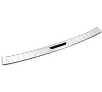 MUEOSI Car Rear Bumper Guard Plate Cover, for Toyota, for Highlander XU70, for Kluger 2020-2023 Trunk Door Sill Guard Trim Rubber Rear Bumper Guard(BLACK Outside Silver Black)