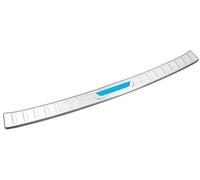 MUEOSI Car Rear Bumper Guard Plate Cover Trunk Door Sill Guard Trim, for Toyota, for Highlander XU70, for Kluger 2020-2023 Rubber Rear Bumper Guard(BLACK Outside Silver Blue)
