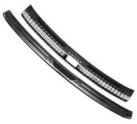 MUEOSI Car Rear Bumper Protector Sill, for MG, HS 2018 2019 Trunk Tread Plate Trim Trunk Rear Guard Tread Plate Styling Rubber Rear Bumper Guard(BLACK 15)