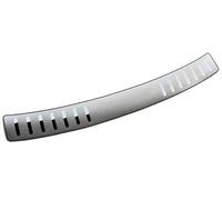 MUEOSI Car Rear Trunk Bumper Protector Stainless Steel Door Sill Scuff Plate Trim, for Mazda, 3 Sedan 2020 2021 2022 2023 Rubber Rear Bumper Guard