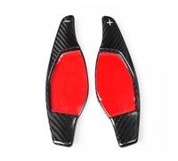 MUEOSI Car Steering Wheel Shift Paddle Extension Carbon Fiber, for R8 TT RS 2016-2018 & RS3 RS5 2017-2018 & RS4 2018 2Pcs Car Paddle Shifters(Black Black)