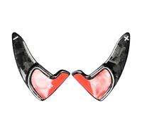 MUEOSI Carbon Fiber Car Steering Wheel Shift Paddle, for Dodge, Challenger Charger 2015-2021 Durango 2014-2021 Interior Accessories Car Paddle Shifters(Black Forged Pattern)