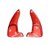 MUEOSI Carbon Fiber Car Steering Wheel Shift Paddle, for Dodge, Challenger Charger 2015-2021 Durango 2014-2021 Interior Accessories Car Paddle Shifters(Black Red)