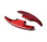 MUEOSI Carbon Fiber Red Car Steering Wheel Shift Paddle Shifter Extension, for 2018 2Pcs/Set Car Paddle Shifters