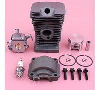 MUEOSI Cylinder Piston Engine Pan Screw Carburetor Kit, For MS180 018 MS 180 for Zama Carb Chainsaw Spare Part Бензопила Chainsaw Cylinder Piston