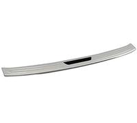 MUEOSI For ES 250 300H 2018 2019 2020 2021 2022 Car Trunk Scuff Plate Cover Door Sill Stainless Steel Protection Sticker Rubber Rear Bumper Guard(BLACK Outside-silver Black)