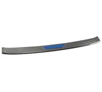 MUEOSI For ES 250 300H 2018 2019 2020 2021 2022 Car Trunk Scuff Plate Cover Door Sill Stainless Steel Protection Sticker Rubber Rear Bumper Guard(BLACK Outside-Blue)