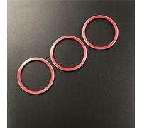MUEOSI For Ford, for Focus, for 2 3 MK2 MK3 ST RS, for Mondeo, Accessories 3Pcs/Set Air Conditioning Switch AC Knob Car Heat Control Knob air conditioning knob(Ring Red 3pcs)