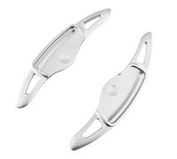 MUEOSI for Hyundai, I30 SR SW PD 2019, for Veloster JS 2021, for Ioniq, for Kona, for Electric Car Steering Wheel Shifter Paddles Gear Extension Sticker Car Paddle Shifters(Silver)