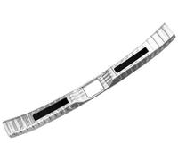 MUEOSI For Toyota, for RAV4, RAV 4 XA50 2019-2023 Car Trunk Cover Tailgate Inner Guard Rear Bumper Scuff Sill Plate Pedal Rubber Rear Bumper Guard(BLACK Inside Silver Black)