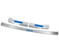 MUEOSI For Toyota, for RAV4, RAV 4 XA50 Hybrid 2019 2020 2021-2024 Car Rear Bumper Foot Plate Trunk Door Sill Guard Protector Cover Rubber Rear Bumper Guard(Silver Blue)