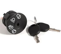 MUEOSI Ignition Switch, Ignition Starter Switch, for Jo-hn Dee-re X100 Series, X300 X304 X310 X390 X500 X520 X530 X534 X540 with 2 Keys, 4 Positions with Headlight Control, 7 Prongs Lawn Mower Ignitio