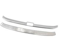 MUEOSI Inner Outer Rear Bumper Pad Protector Trim Tail Trunk Scuff Plate Cover Car Accessories, for ES 250 350 300h 2019-2023 Rubber Rear Bumper Guard(Silver)