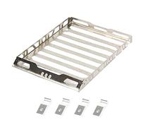 MUEOSI Metal Luggage Carrier Roof Rack, for Xiaomi, for Jimny, 1/16 RC Car Car Roof Luggage Rack(Silver)