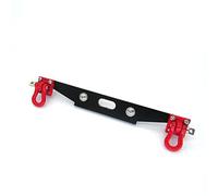 MUEOSI Metal Rear Bumper With Tow Hook, for MN D90 D91 D99S MN90 MN99S 1/12 RC Car axial metal front bumper(Black)