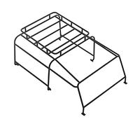MUEOSI Metal Roof Luggage Rack Roll Cage 1/10 RC Crawler Car, for Axial, SCX10 D110 D90 RC4WD Model Toys Car Roof Luggage Rack