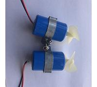 MUEOSI RC Jet Boat Underwater Motor Thruster 7.4V 16800RPM CW CCW 3-blades Propeller, FOR DIY Micro ROV Robot Bait Submarine Part Boat Drive Shaft(1pair)