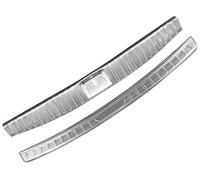 MUEOSI Rear Trunk Inner Outer Bumper Plate Protector Cover Car Accessories, for Kia, for Carnival KA4 2022 2023 2024 Rubber Rear Bumper Guard(Silver)