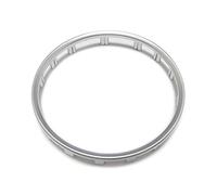 MUEOSI Silver Chrome Steering Wheel Trim Flying Wheel Badge Center Logo Ring Insert Emblem Frame, for, for Audi, A1 A5 A6 C7 Q5 steering wheel decorative sticker(For A6 2012 2017)
