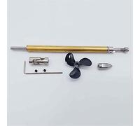 MUEOSI Stainless Steel 4mm Boat Shaft 4mm Drive Shaft Three Blades Pripeller Bress Shaft Sleeve Universal Joint Prop Nut/Set, for Rc Boat Boat Drive Shaft(L30cm motor 5mm)