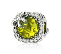 MUERDOU S925 Sterling Silver Birthstone Charm Fit Charms Bracelets and Necklaces Birthday Gifts for Woman Girl