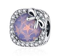 MUERDOU S925 Sterling Silver Birthstone Charm Fit Charms Bracelets and Necklaces Birthday Gifts for Woman Girl