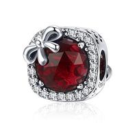 MUERDOU S925 Sterling Silver Birthstone Charm Fit Charms Bracelets and Necklaces Birthday Gifts for Woman Girl