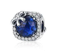 MUERDOU S925 Sterling Silver Birthstone Charm Fit Charms Bracelets and Necklaces Birthday Gifts for Woman Girl