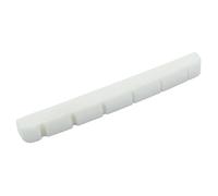 Muertenze 6 String Electric Guitar Bone Nut, 42mm Bone Slotted Electric Guitar Nut Flat Bottom for LP Style Electric Guitar Folk Acoustic Guitar White.(Nut: 42 x 4.5 x 3.5mm, 1 Pieces)