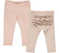 Müsli by Green Cotton Babe Girl's Cozy me Frill Pants Baby Casual, Spa Rose, 0-3 Months