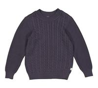 Müsli by Green Cotton Boy's Knit Cable Sweater, Mystery Blue, 110