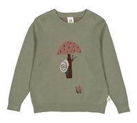 Müsli by Green Cotton Girl's Botany Knit Sweater, Poetry Green, 128