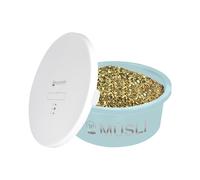 Waldhausen Pet Feeder, Turquoise, 5L Cereal Bowl with Lid for Dry/Wet Food, Food-safe Plastic, Made in Germany
