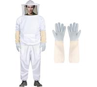 MUETKNYE Bee Suit Sting Proof with Gloves & Ventilated Hood