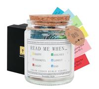 MUETKNYE Bible Verse Jar Gifts For Christian Women And Men Read Me When Bible Verses Jar For Daily Encouragement Birthday/Christmas Gifts For Women Religious Graduation For Her/Him